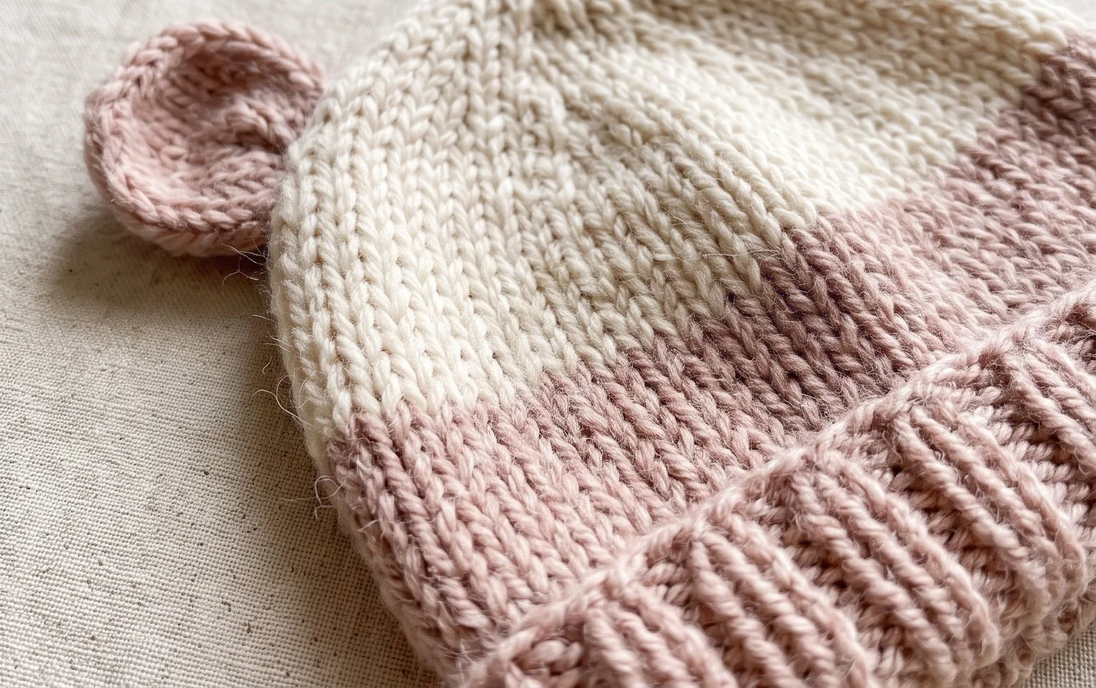 Adorable Knitted Baby Hats With Ears