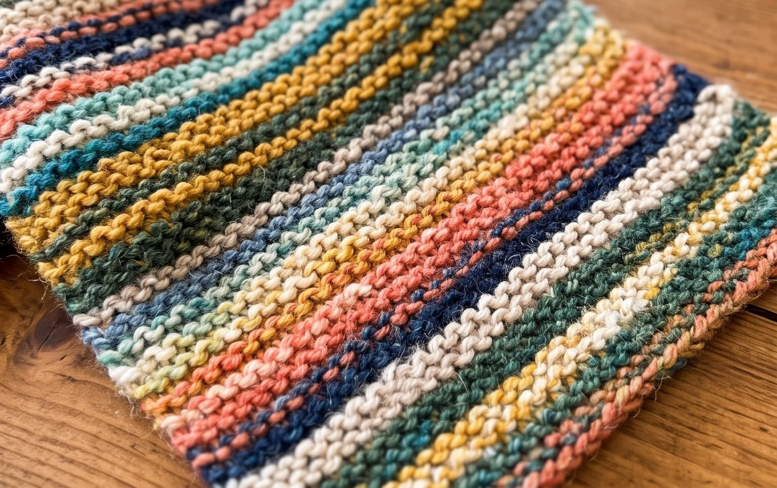Mini Stripes Scarf Knitting Pattern | My Poppet Makes