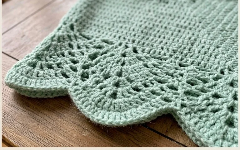 Luna Moth Lace Poncho Free Crochet Pattern