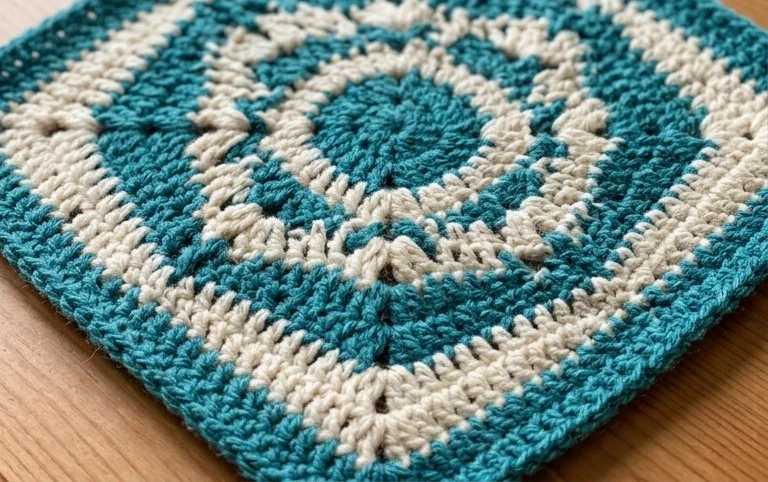 Free Crochet Pattern for a Northern Diamond Square ⋆ Crochet Kingdom
