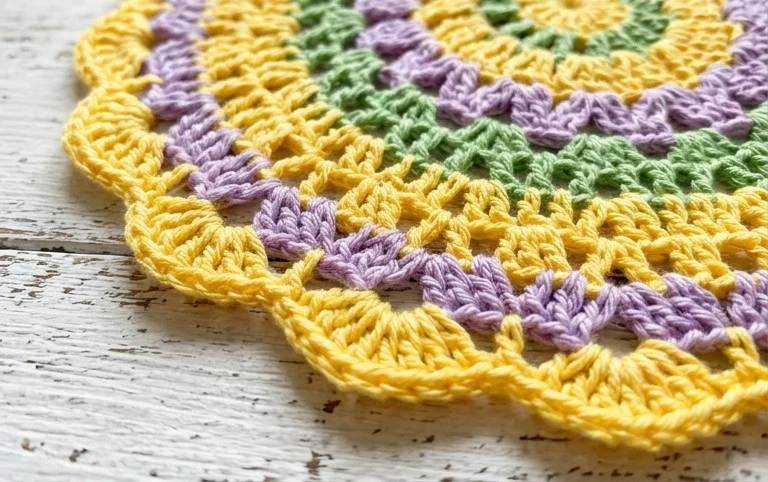 5+ Spring Doily Mandala Ideas and Free Crochet Patterns