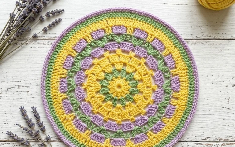 5 Free Spring Doily Mandala Patterns for Easy Decor