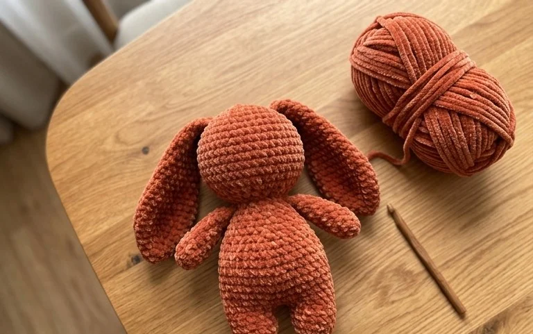 Free PDF Amigurumi Velvet Bunny Crochet Pattern for Beginners