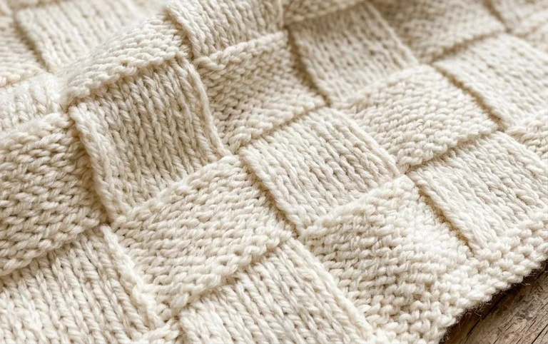 EASY Modern Baby Blanket Knitting Pattern for New Knitters