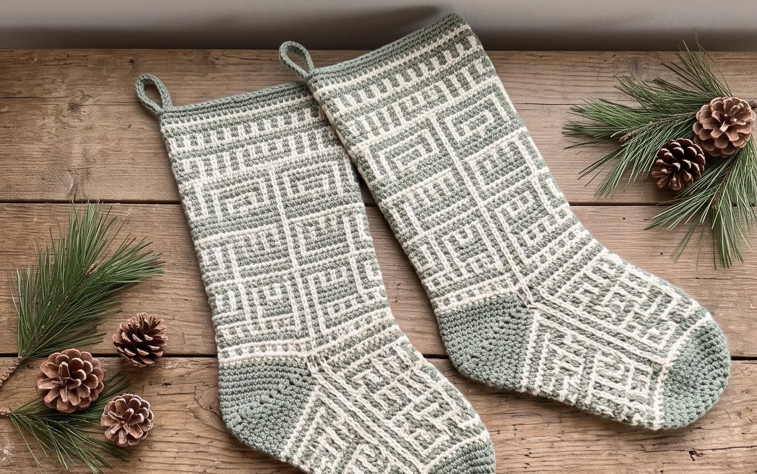 Easy Mosaic Crochet Stocking Pattern: Step-by-Step Guide