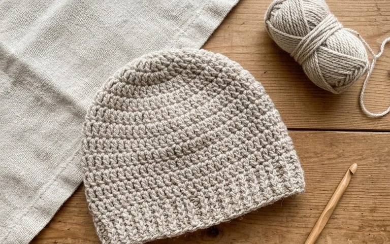 Easy Crochet Beanie: Beginner Free Pattern & Supplies
