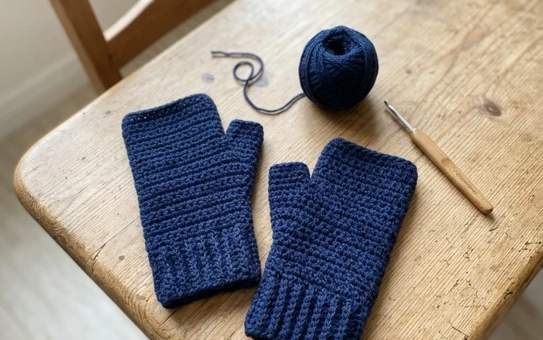 Easy Fingerless Gloves Free Pattern for Driving